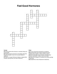 Feel-Good Hormones crossword puzzle