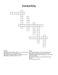 Conductivity crossword puzzle