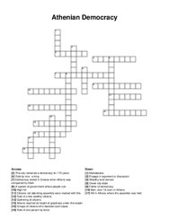 Athenian Democracy crossword puzzle