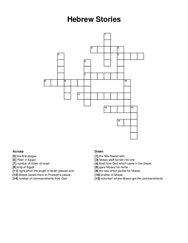 Hebrew Stories crossword puzzle