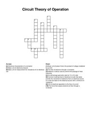 Circuit Theory of Operation crossword puzzle