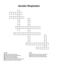 Aerobic Respiration crossword puzzle