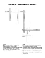 Industrial Development Concepts crossword puzzle