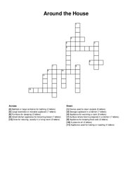 Around the House crossword puzzle