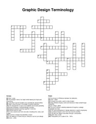 Graphic Design Terminology crossword puzzle