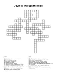 Journey Through the Bible crossword puzzle