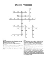 Channel Processes crossword puzzle