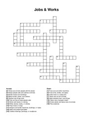 Jobs & Works crossword puzzle