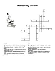 Microscopy Search! crossword puzzle