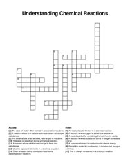 Understanding Chemical Reactions crossword puzzle