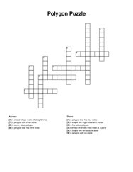 Polygon Puzzle crossword puzzle