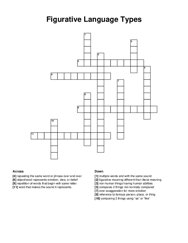 Figurative Language Types crossword puzzle