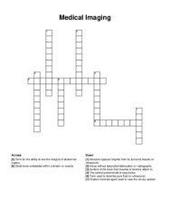 Medical Imaging crossword puzzle