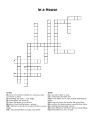 In a House crossword puzzle
