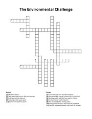 The Environmental Challenge crossword puzzle