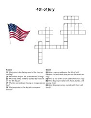 4th of July crossword puzzle