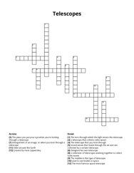 Telescopes crossword puzzle
