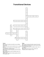 Transitional Devices crossword puzzle