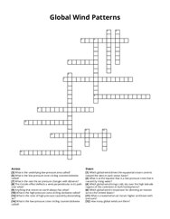 Global Wind Patterns crossword puzzle