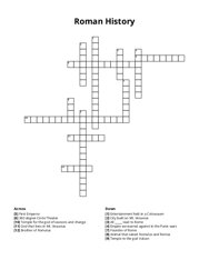 Roman History crossword puzzle