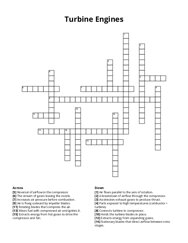 Turbine Engines crossword puzzle