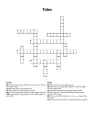 Tides crossword puzzle