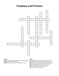 Prophecy and Promise crossword puzzle