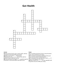 Gut Health crossword puzzle