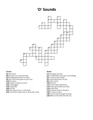 O Sounds crossword puzzle
