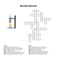 Bunsen Burner Crossword Puzzle