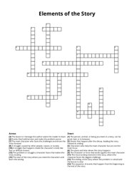 Elements of the Story Crossword Puzzle