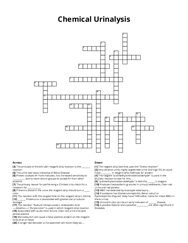 Chemical Urinalysis Crossword Puzzle