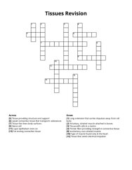 Tissues Revision Crossword Puzzle