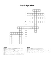 Spark Ignition crossword puzzle