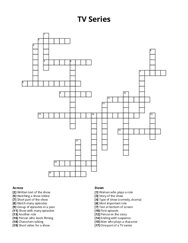 TV Series Crossword Puzzle