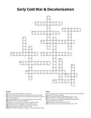 Early Cold War & Decolonization Crossword Puzzle
