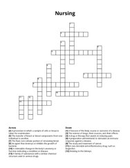 Nursing Crossword Puzzle