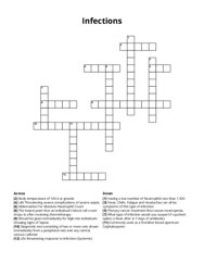 Infections Crossword Puzzle