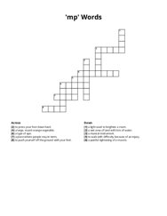 mp Words Crossword Puzzle