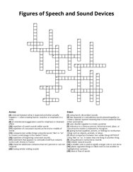 Figures of Speech and Sound Devices crossword puzzle