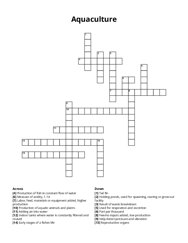 Aquaculture Crossword Puzzle
