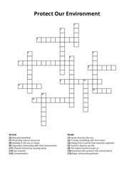 Protect Our Environment crossword puzzle