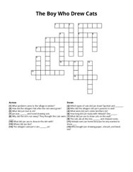 The Boy Who Drew Cats Crossword Puzzle